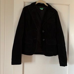 Warm Velvet lined black blazer